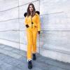 Women Fashion Casual Thick Hot Snowboard Skisuit Outdoor Sports  Zipper Ski Suit