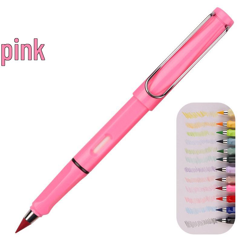 Erasable Posture Correcting Eternal Pencil - 12 Colors, No Sharpening Needed, Durable Lead, Perfect for Kids' Drawing.