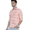 Men Slim Fit Checkered Full Sleeves Spread Collar Casual Shirt