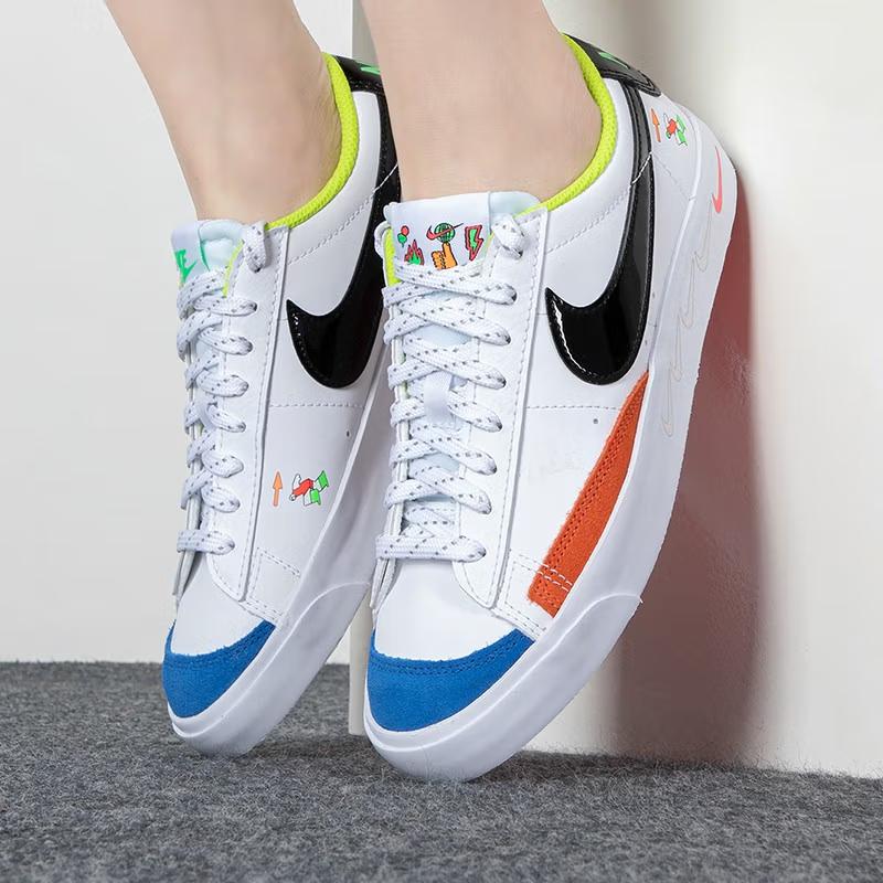 Nike Blazer Low '77 'White Multi' GS Sneakers DV1747-101