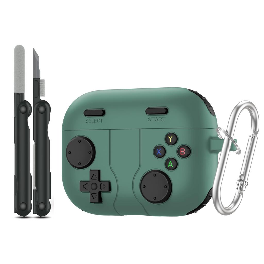 for AirPods Pro 3 New Case with Cleaning Kit Retro Game Console Design Case Soft Silicone Protective Case for AirPods Pro 3 2025