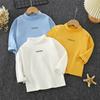 Children's Thermal Fleece Long-Sleeve Top, Base Layer Round Neck Shirt for Autumn/Winter.