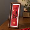 New Year Wall Art Prosperous God of Wealth Photo Frame for Living Room Decor Festive Home Decoration & Chinese New Year Party