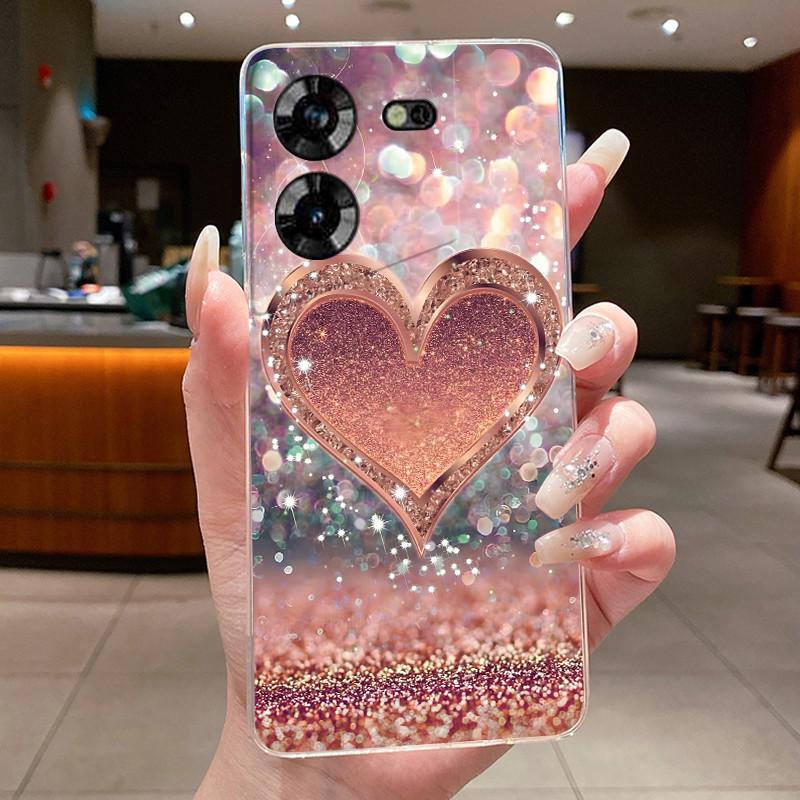 For Techno Pova 5 LH7n 5Pro LH8n Phone Case Tecno Pova 5 Pro Case Clear Luxury Fashion Butterfly Flowers Soft TPU Silicone Cover