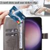 For Samsung Galaxy S24 Ultra Phone Case with Stand Cat Tree Pattern Leather Wallet Mobile Cover