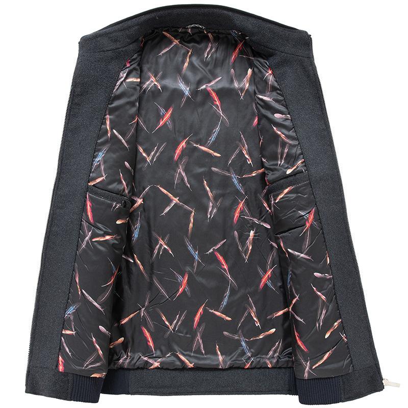 Autumn and Winter Men's Woolen Coat Fashion Non-ironing Woolen Coat Men's Large Size Men's Clothing