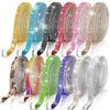 Rhinestone Strips, Self-Adhesive & Hot Fix, Multiple Sizes, DIY Craft Rhinestone Lace Chain.