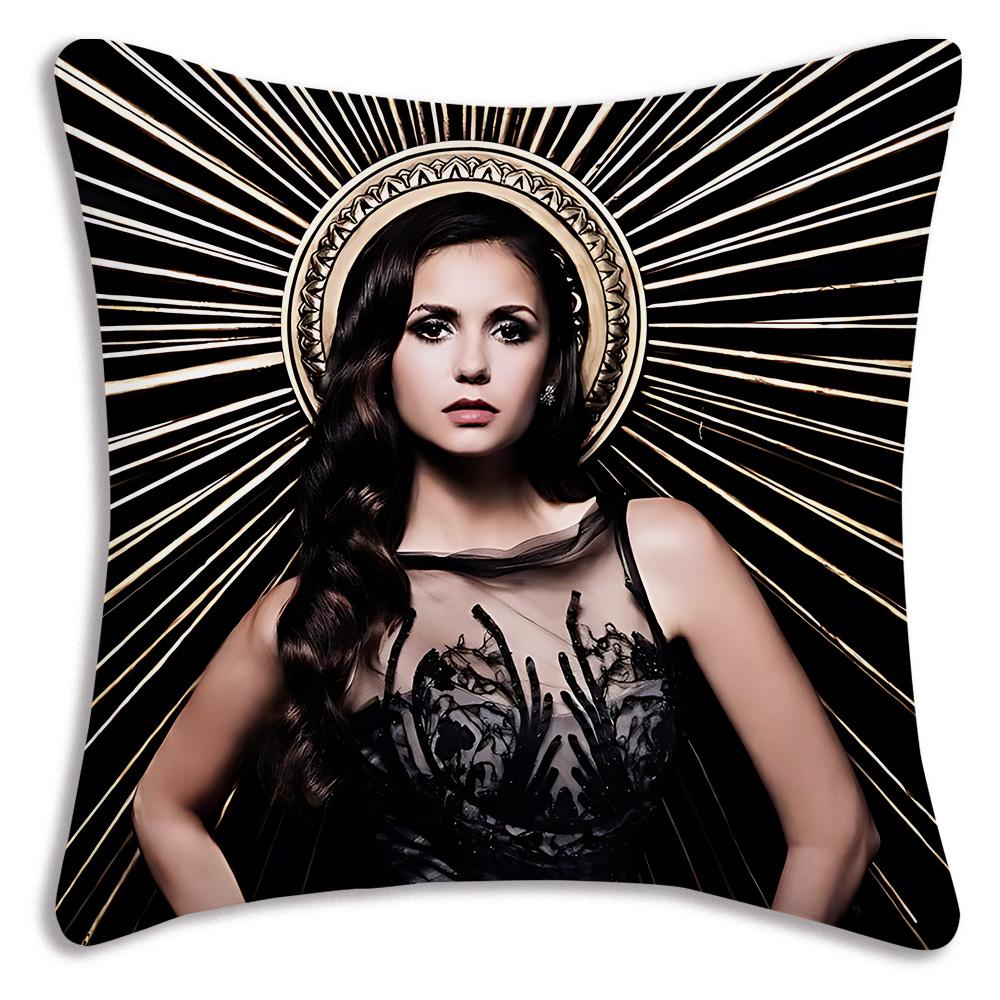 Hot American Tv Series Vampire Diaries Pillow Covers Sofa Decorative Home Double-Sided Printing Short Plush Cute Cushion Cover