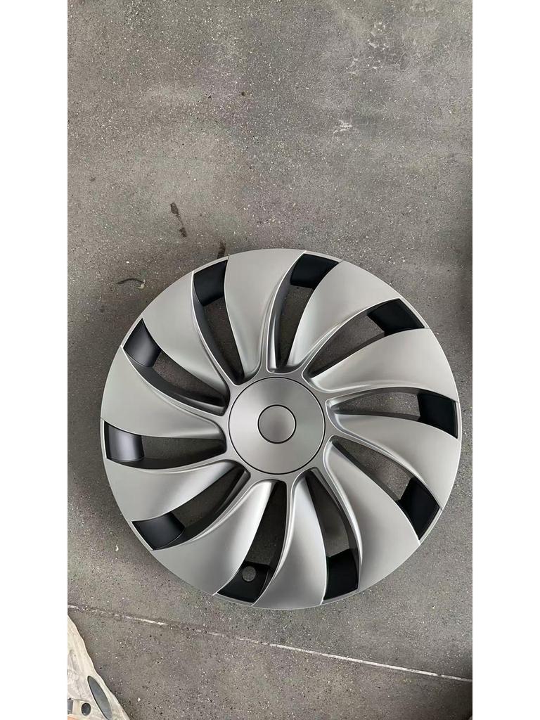 Model Y 19" Cyclone Wheel Hub Covers: Full Wrap, Anti-Scratch, Decorative Modification. Designed for the updated version.
