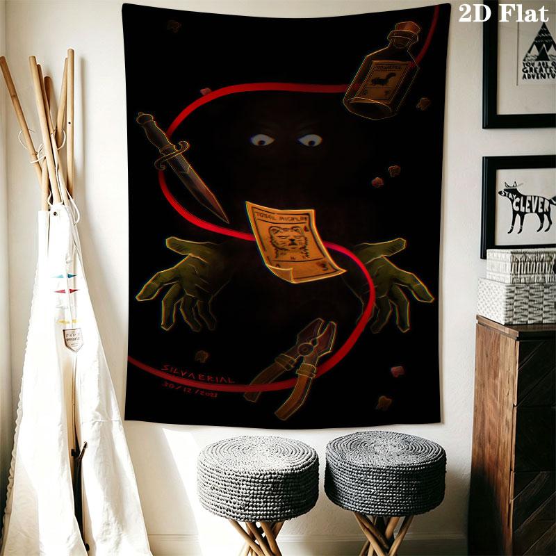 Inscryption Wall Hanging Printed Fabric Blanket Decorative Tapestries for Bedroom Living Room Home Decor