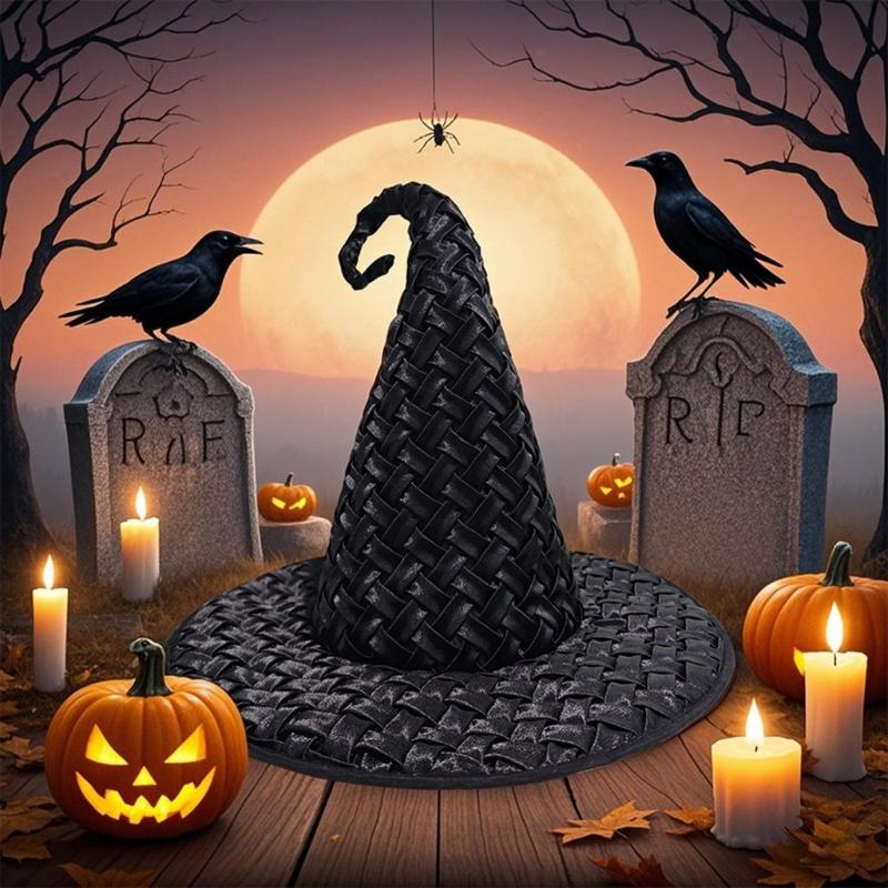 Halloween Wizard Hat Funny Witch Hat Witch Caps Wizard Costume Accessories for Masquerades Party Decor Cosplay Props