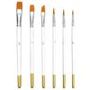 Acrylic Oil Watercolor Artist Brushes Set 6pcs Nylon Material Soft Bristle for Kids Classroom Art Drawing Projects