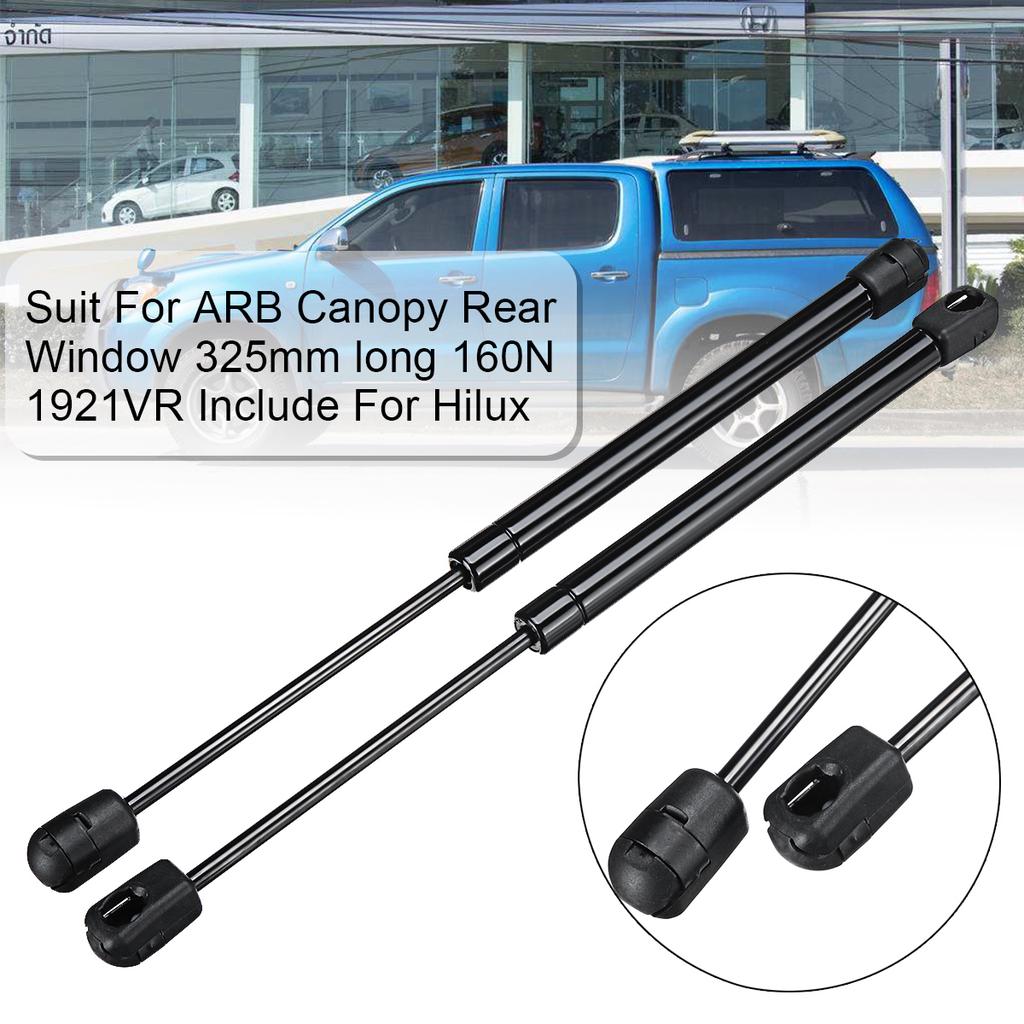 2PCS Gas Struts Fit For ARB Canopy REAR Window 325mm long 160N 1921VR include For Hilux uygun
