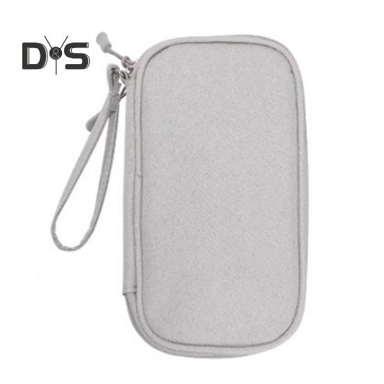 Electronic Organizer Pouch Bag Large Capacity Multiple Compartments Portable Electronic Phone Accessories Storage Case with Zipper
