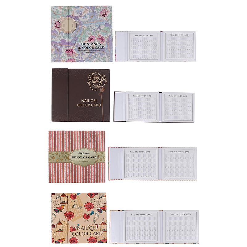 False Nail Color Book Display Nail Gel Polish Card Chart Palette Practice Board