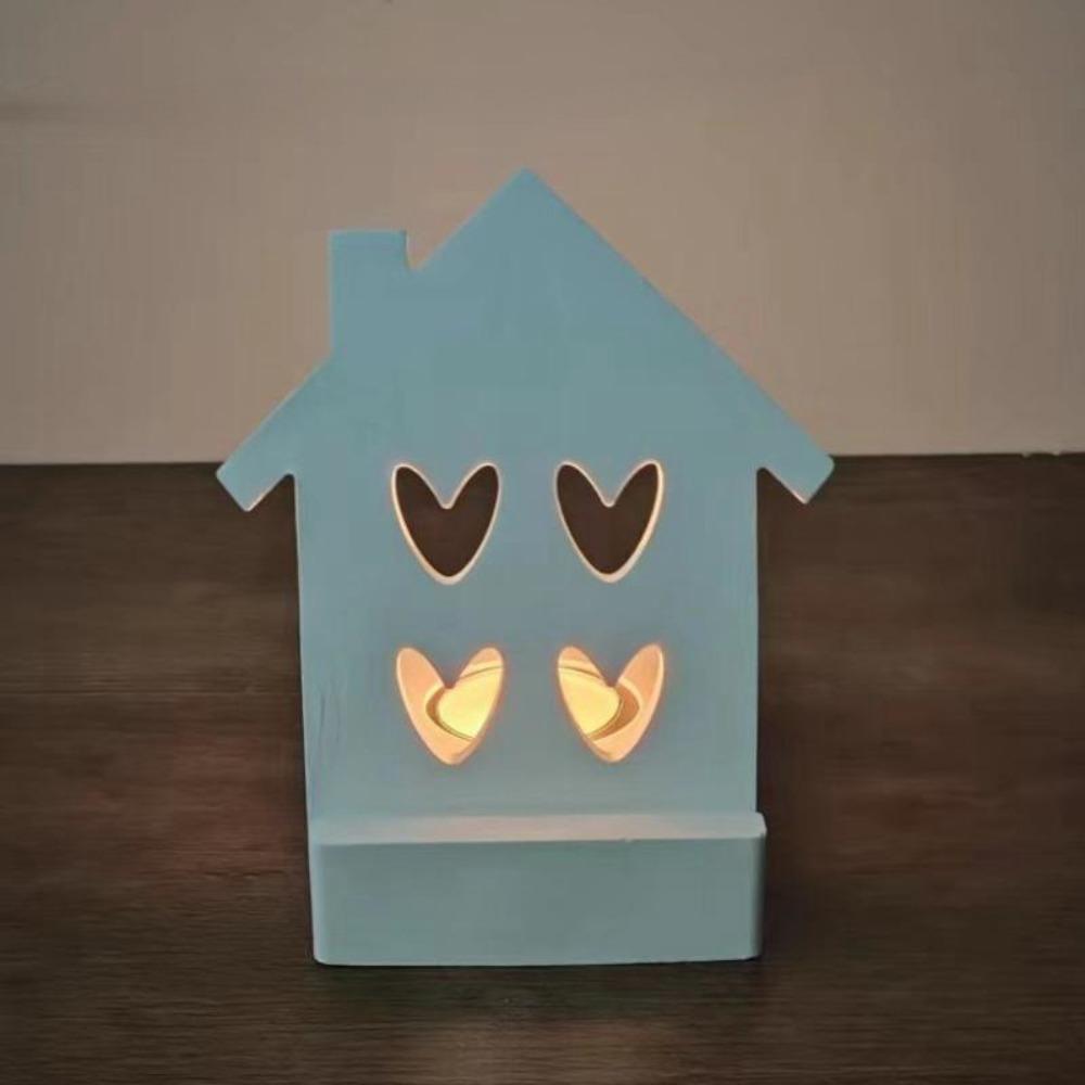 

Сердце дом дом подсвечник DIY литейная форма новые украшения плесень домашний декор