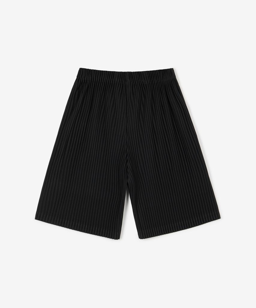 Tienjiti Yoyogi Pleats Shorts (Black) Tnpa6E209Bk