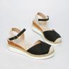 Módní dámské uzavřené klínové sandály Espadrilky Platforma Pásek kolem kotníku Letní boty