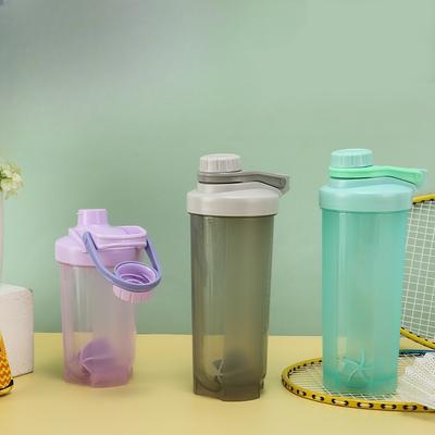 Ölçekli Protein Tozu Karıştırma Kabı, Vidalı Kapaklı El Tipi Milkshake Bardağı, Fitness ve Spor Su Bardağı