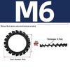 Carbon Steel Zinc-Plated Lock Washer with Inner and Outer Teeth