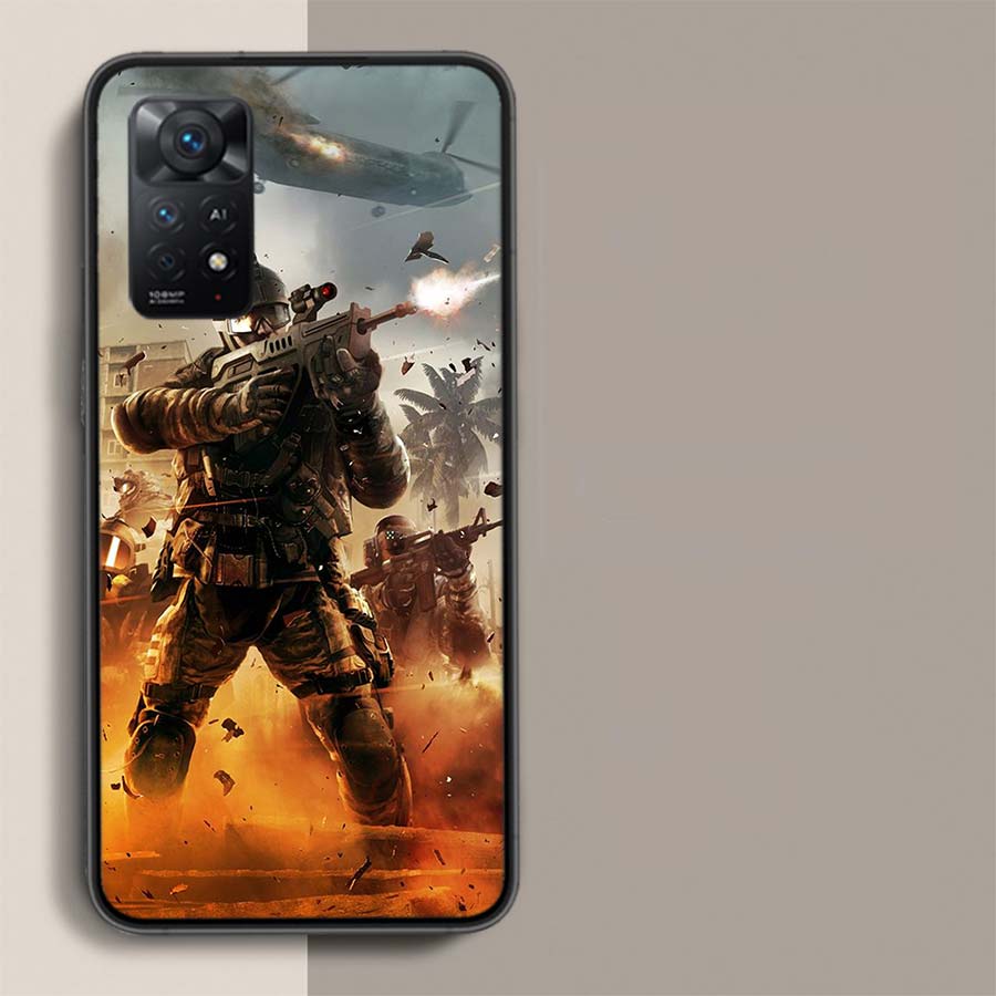 Power Army Soldier Phone Case For Redmi Note 14+ 13 Pro Plus 14C 13C 12C 12 10A 10C 10 9 8 9A 9C 9T 8A 7 Pro Xiaomi Capa Cover C