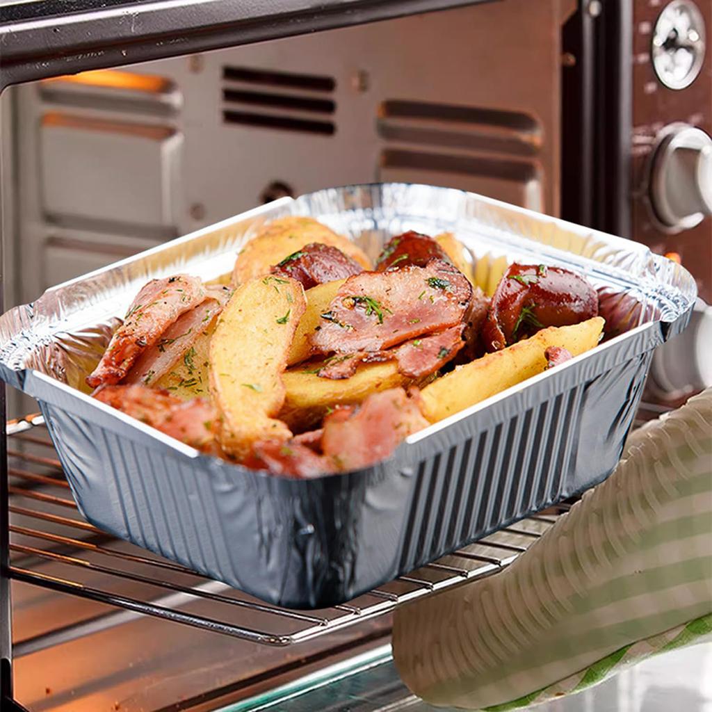 30 Stück Grillzubehör Fettbecher-Einlagen, Tropfschale aus Aluminiumfolie, Kompatibel mit Napoleon Prestige, Rogue, Mirage, Ultra
