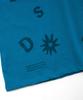 KIJIKO Ke404. Typo Semi Crop Tee Blue