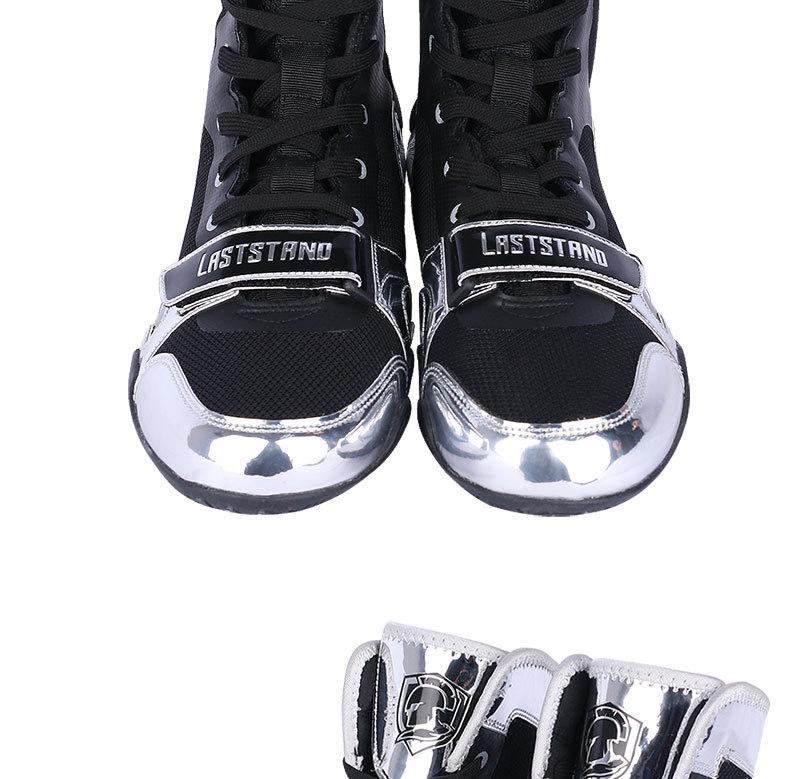 Zapatos Profesionales de Boxeo y Lucha Libre de Caña Alta - Transpirables, Antideslizantes para Hombres y Mujeres