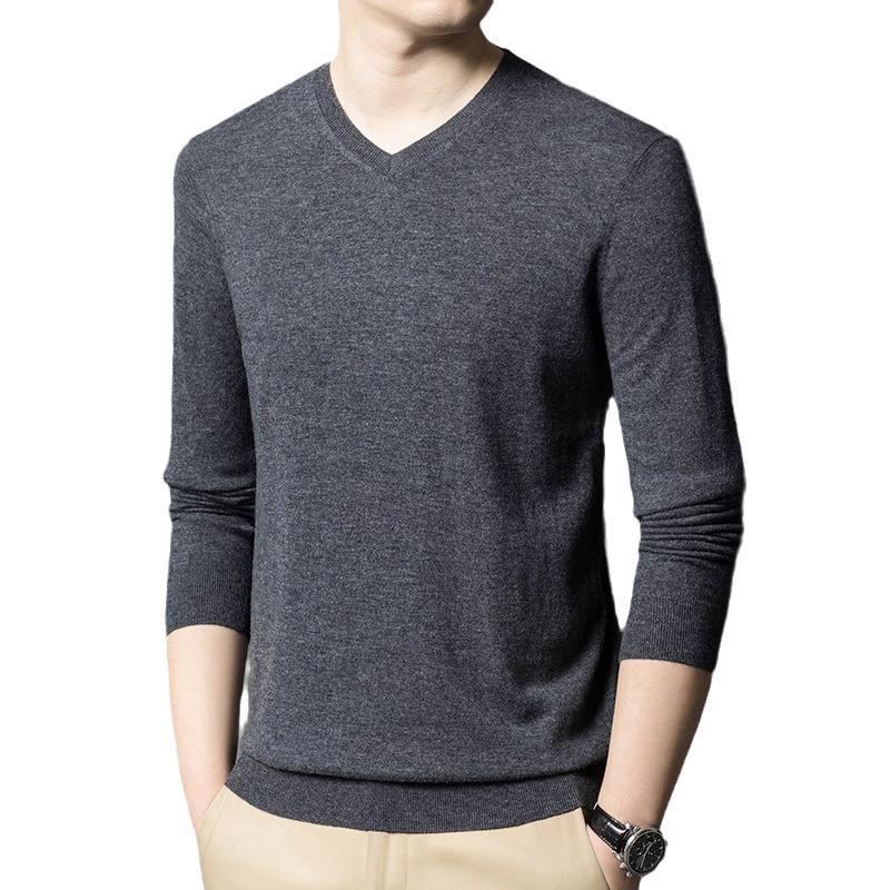 Men's Sweater Boys' High-end Boutique Men's Clothing Autumn Thread Clothes Men's Knitted Sweater