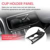 Car Glossy Black Center Console Water Cup Holder Decoration Cover Trim Stickers for Honda HRV HR-V Vezel 2021 2022 LHD