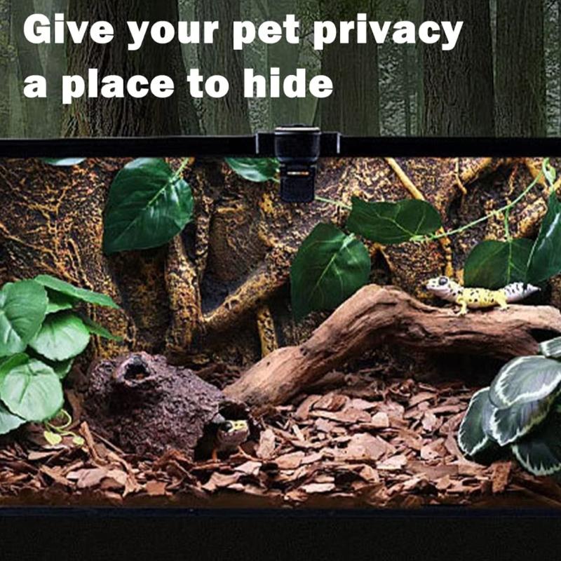 Realistyczna platforma do wygrzewania dla gadów Dekoracja do terrariów Antypoślizgowa Łatwa w czyszczeniu Konstrukcja Zabawka do wspinaczki dla terrariów