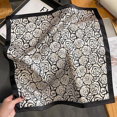 70 * 70 cm modischer Seidenschal für Damen, quadratisch