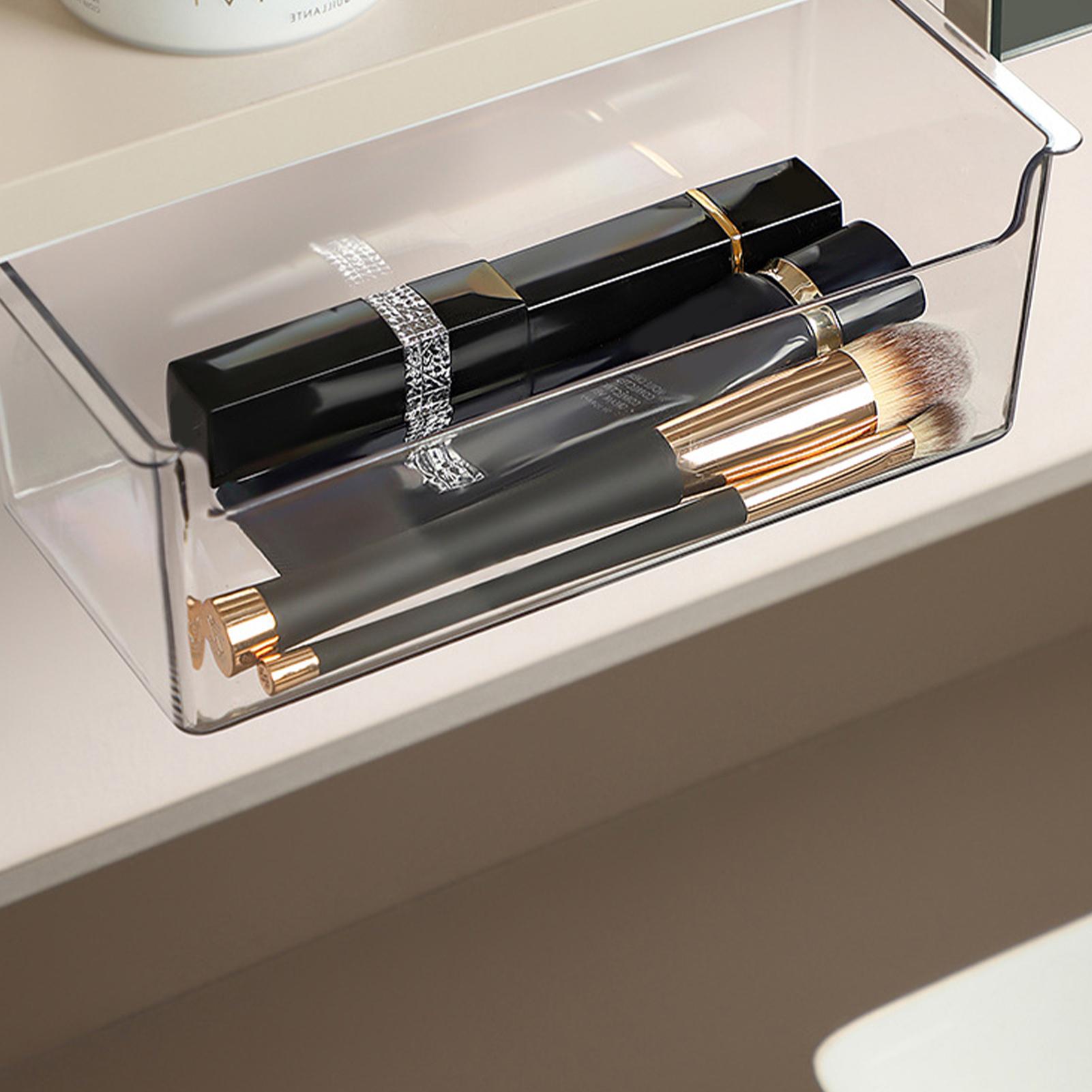 Under Table Drawer Adhesive Drawer Attachment Under Desk Pull-Out Storage Box Transparent Wardrobe Cabinet Organizer Under Desk China Mainland