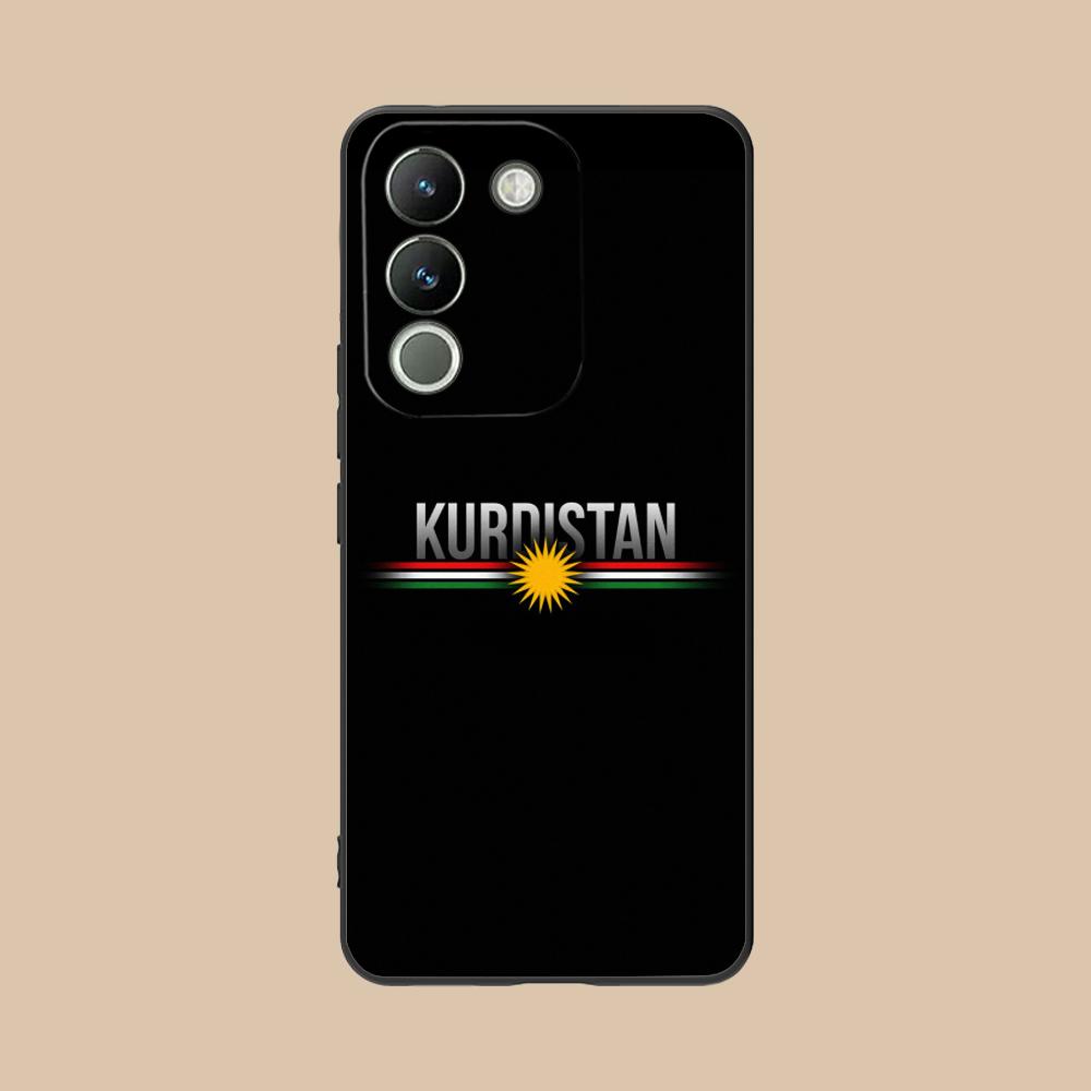 Kurdistan Flag Matte TPU Mobile Phone Case for VIVO Y77 76 75 74 73 72 58 56 55 51 50 38 36 Y19 Y18 Y03 Y01 5G Colorful Cover