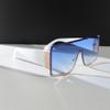 1 Pair of Women's -color Frameless Square Bar-retaining Rivet 1pc Large-frame Spicy European and American Fashion Glasses