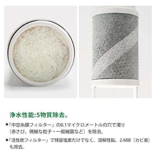 HOME TELLER [JIS Standards Certified In Japan] SEPZS2103PC Water Purifier Cartridge, Replacement Cartridge for PZS2103PC Shower Faucet with Integrated