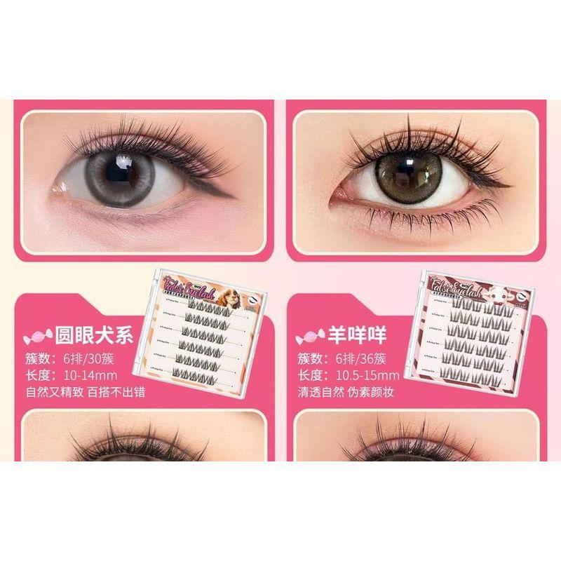 Jesireca - Glue-free Multipack False Eyelashes Cluster (Various Designs)