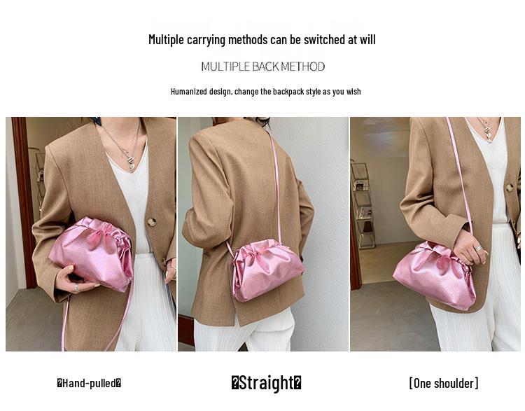 Women's Pleated Cloud Crossbody Bag - 2025 Collection