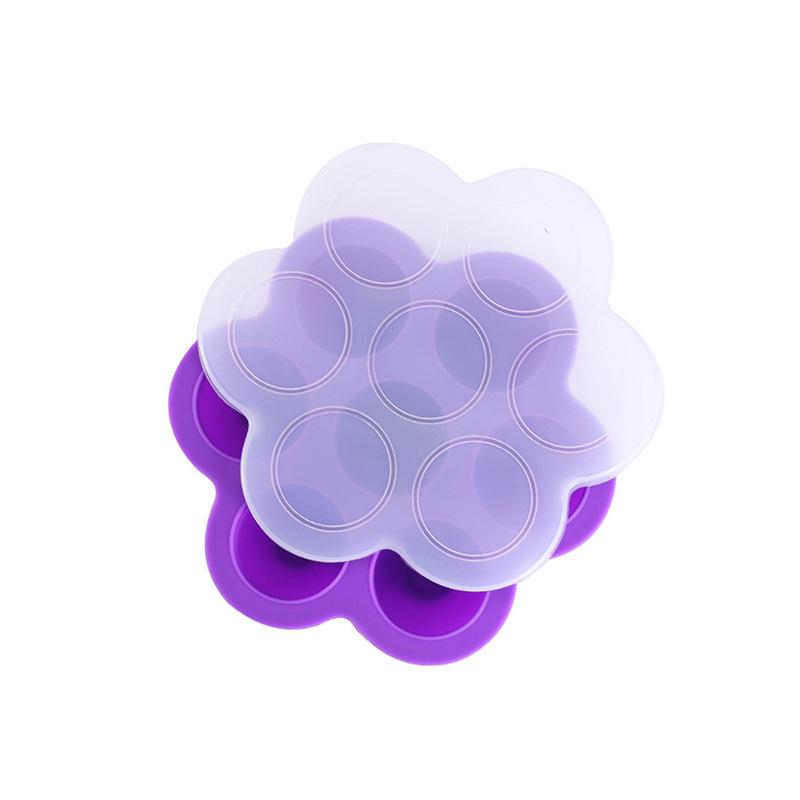 Baby Food Silicone Freezer Tray with Lid - High-Temperature Resistant, Sealed Compartment Mold
