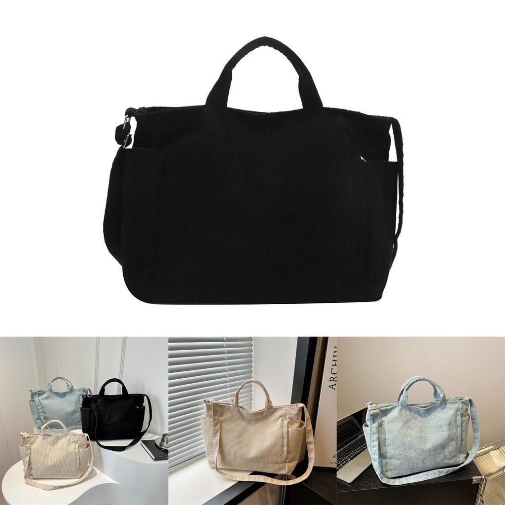 Stylish Casual Large Capacity Tote Bag For Women In Chic Korean Design With Vintage Texture