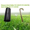 Metal Plastic Deck Roller Replacements Kit Strong Roller Assembly Universal Riding Mower Deck Roller for Lawns