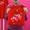 Warm Loose Knit Sweater for Middle Aged Women Mom Casual Comfortable Winter