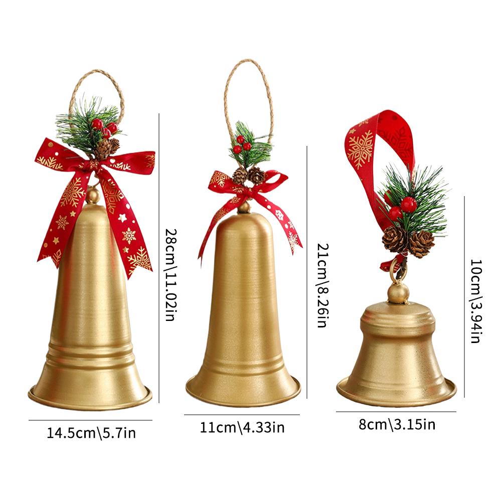 Christmas Metal Bell Christmas Tree, Door Handle Decorative Pendant Festival Scene Accessories And Props Ordering Summons Bell