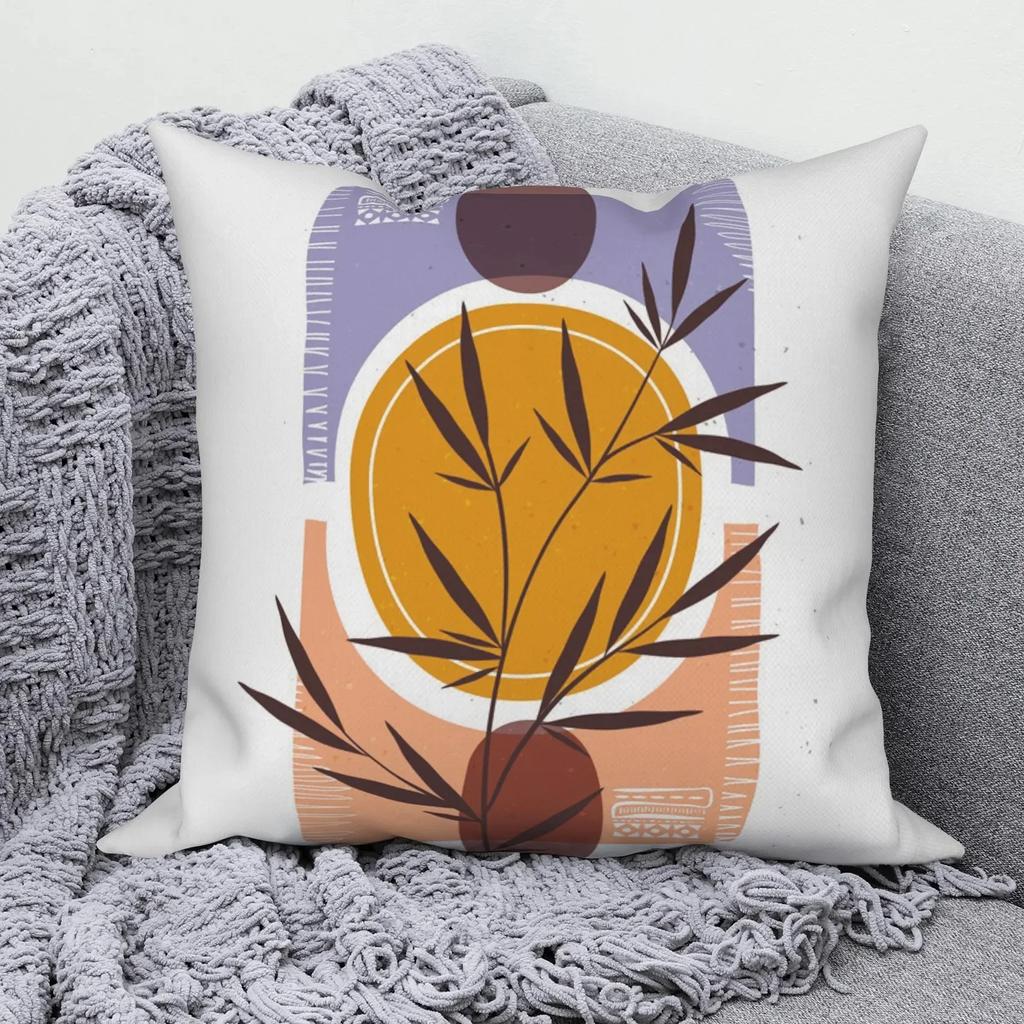 Car Living Room Sofa Cushion Cover Luxury Home Decoration Pillow Cover Abstract Creative Leaf Print Pattern Cushion Cover