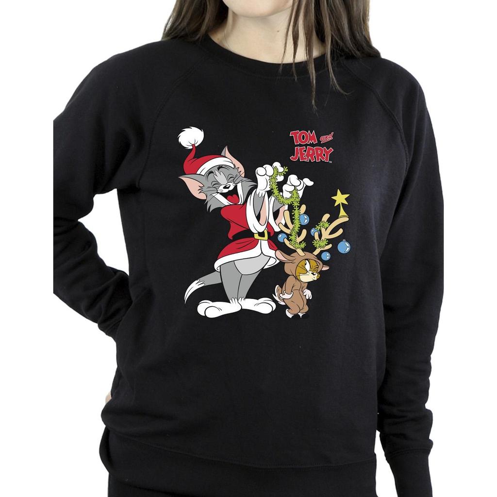 Tom & Jerry Womens/Ladies Christmas Reindeer Sweatshirt