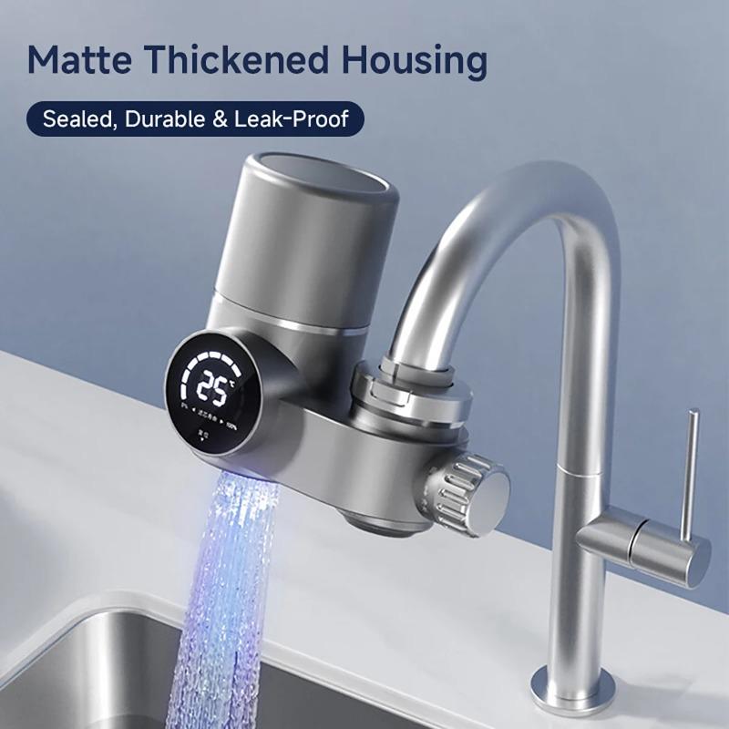 Water-power Sterilization Faucet Water Purifier Ultraviolet Deep Sterilization 8-stage Fine Filtration Heating Faucet and Filter