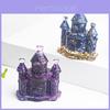 Natural Crystal Gemstone Fairy Tale Castle Home Decor Gift For Kids