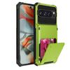 Portofel pliabil cu rabat la 180° cu suport pentru carduri, carcasă de telefon din PC dur + TPU moale, rezistentă la șocuri, culoare solidă, pentru Google Pixel 9 9A Pro XL, husă de protecție pentru spate