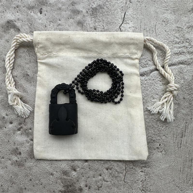 Cross Silicone Gothic Sword Colorful Necklace For Trendy Daily Wear Casual