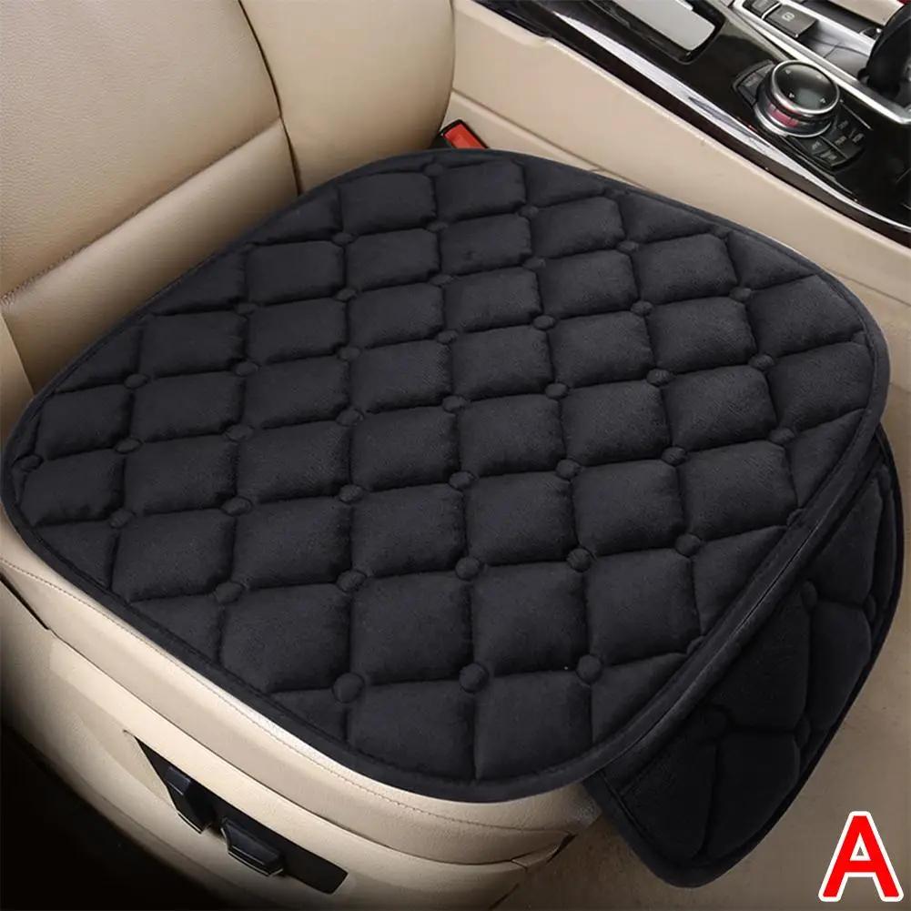 1pc Car Winter Plush Half Pack Without Backrest Cushion Cushion Comfortable Versatile Non-slip Car Fordurable Decorati X1g4